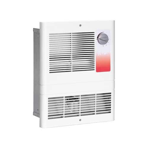 9815WH Electric Wall Heater - 1500W in-Wall Heater with Built-in Thermostat, 120/240V AC Dual Voltage, Quiet, Overheat Protection Wall Mounted Heater for Bedroom, Living Room