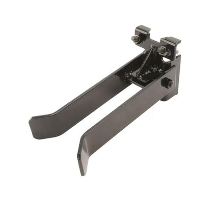 Chain Link Fence Commercial Double Gate Latch 1-5/8" or 2" Frame for Swing Gates (Powder-Coated Black Pressed Steel)