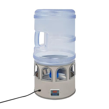 Chicken Water Heater, Heated Chicken Waterer with 5 Gallon Bucket & LED Display Screen, Adjustable Temperature Winter Heated Water Bowl for Poultry & Birds Chickens, Ducks, Pigeons Etc