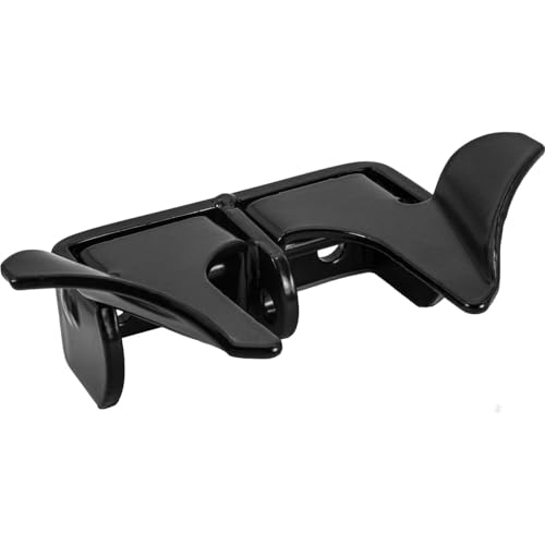 Black Wall Mount 1-3/8" Flat Back Butterfly Latch - Chain Link Fence Gate Latching Hardware - size: BLACK 1-3/8"