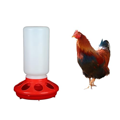 Chick Waterer and Feeder Automatic Small Poultry Water Drinkers Dispensers Harmless Material Baby-Chick Feeder and Waterer Set Kit for Brooder