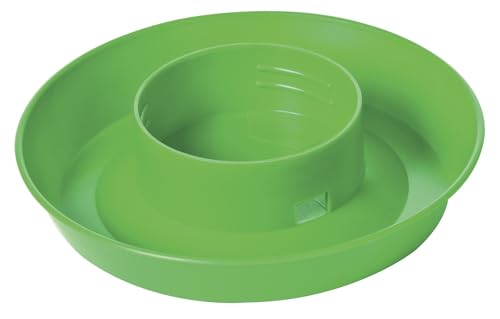 Little Giant® Screw-On Poultry Waterer Base | Heavy Duty Plastic Water Tray Base for Container | Chicken Waterer Screw on Base (Lime Green, 1 Count) - color: Lime Green
