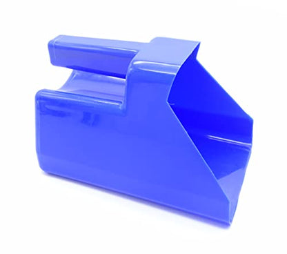 3 Quart Feed and Pet Food Scoop for Farm Animals and Pets - Stackable - Durable - color: Blue