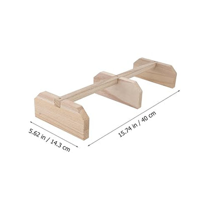 Mipcase Wooden Chicken Perch Stand Toy for Hens Roosting Bar for Chickens Sturdy Bird Stand Accessory for Pets for Parrots and Small Birds