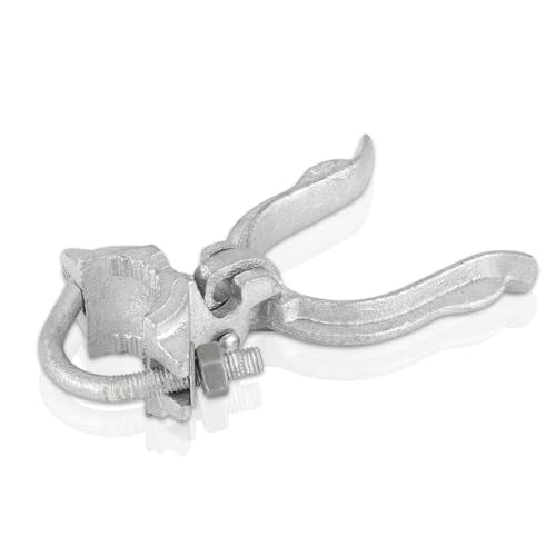 Chain Link Fence Gate Fork Latch - Commercial Heavy Duty - Malleable - Galvanized Gate Latch with Hole for Padlock (1-7/8" x 2-7/8") - size: 1-7/8" x 2-7/8"