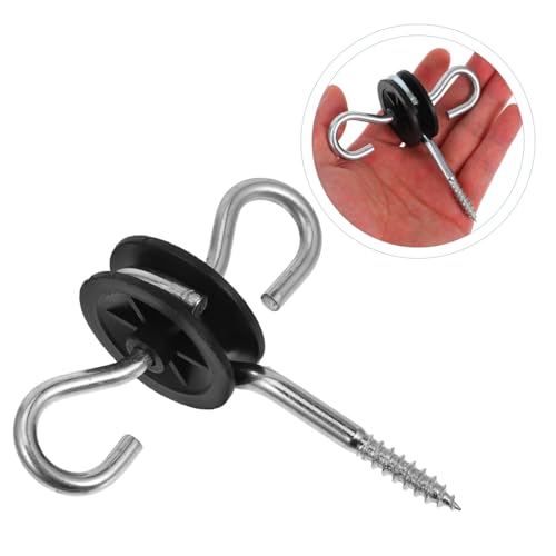 Generic 4pcs Screw-in Electric Fence Insulator Weather Resistant Design for Cattle and Ranch Fencing Secure Dual Hook Mechanism for Enhanced Safety and Insulation Performance