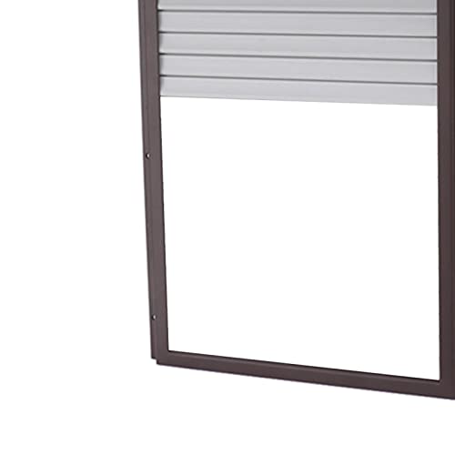 Automatic Chicken Coop Door, Solar Powered 3 in 1 with Timer HD LED Display for Chicken Duck Goose (Brown) - color: Brown