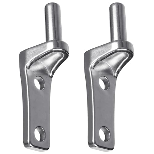 Insaga 2Pack Wall Mount Gate Hinge Cast Farm Gate Hinges Heavy Duty No Welding Design for Outdoor Chain Link Metal Fence Gates with 5/8'' Pin (Screws Not Included) - color: Wall hinge-B
