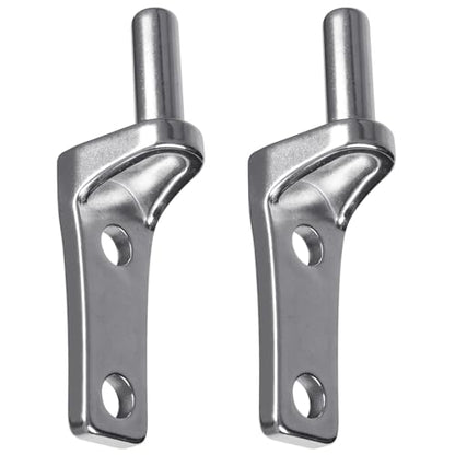 Insaga 2Pack Wall Mount Gate Hinge Cast Farm Gate Hinges Heavy Duty No Welding Design for Outdoor Chain Link Metal Fence Gates with 5/8'' Pin (Screws Not Included) - color: Wall hinge-B