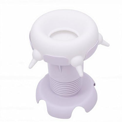 Pssopp Feeding Supplies Silicone Puppy Nursing Station Puppy Feeder Milk Bowl with 4 Nipples for Newborn Rabbits Kittens Other Animals Pet Milk Feeder Station, Pet (White) - color: White