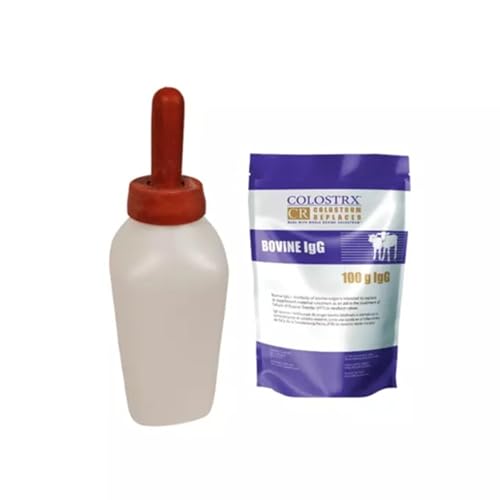 IVS 2Qt Nursing Bottle Kit Colostrx CR Replacer Colostrum | Newborn Calves - size: 1 Count (Pack of 1)