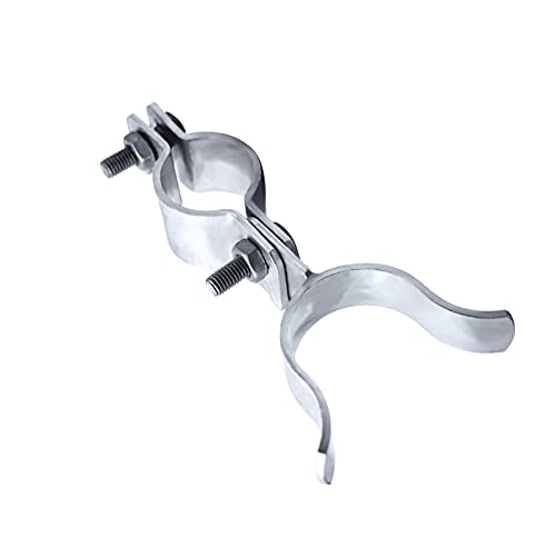 1-3/8" x 1-3/8" Fork Latch Galvanized Fence Gate Latch for Chain Link Fence Gate Frames with Padlock Hole Wall Mount to Post or Wall