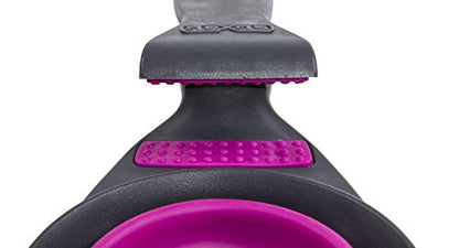 Dexas Popware for Pets Collapsible Klip Scoop, 3-in-1 Pet Food Scoop, Measuring Cup and Bag Clip, 1 Cup Capacity, Fuchsia - color: Fuchsia, size: 1 Cup Capacity