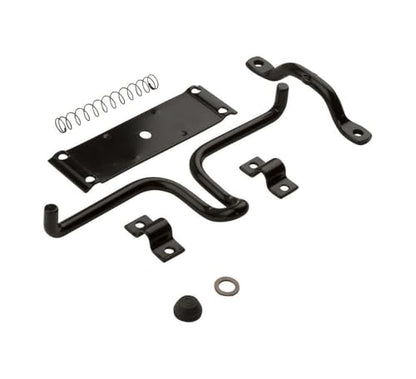 National Hardware N342-683 Vinyl Gate Automatic Latch White Self Locking Gate Latch for Outdoor Fence Gate Hardware with Fingertip Trip Release Rust Resistant Livestock Protection