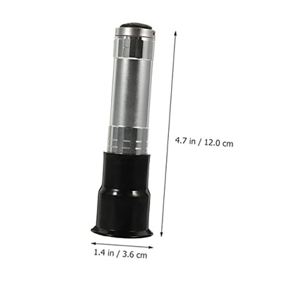 2pcs Handheld Egg Incubator Light Chicken Laying Egg Lamp for Hatching Candler Portable Lamp Tester - color: Silver