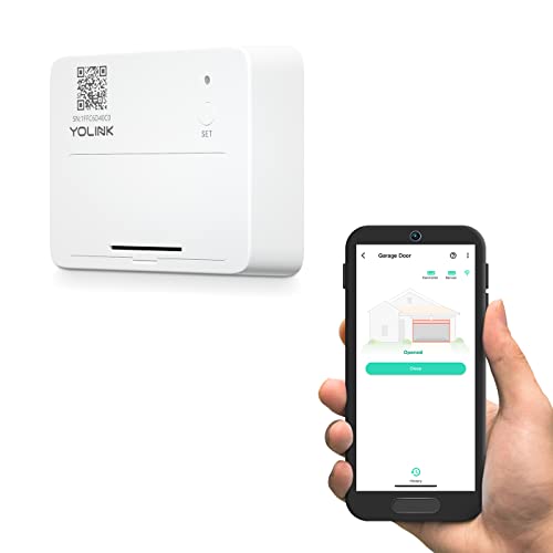 YoLink Smart Garage Door Sensor, Garage Door Position Sensor with Door Left-Open Reminders, Alexa, Google, IFTTT, Home Assistant (Hub Required) - color: White Sensor