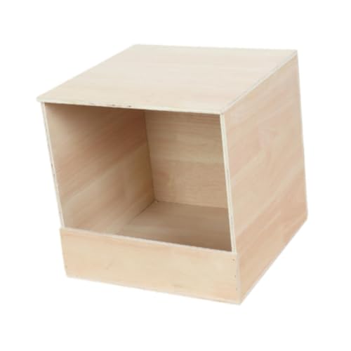Parakeet Nesting Box Wooden Parrot Nest Birds Box Wood Breeding Box Wooden Pigeon Nesting Box for Lovebirds Cockatiels Budgie, Small