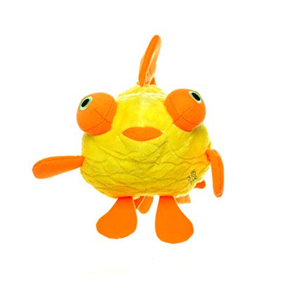MIGHTY® 2 Pack Massive Goldfish Ultra Plush Dog Toys | Multiple Layers & Reinforced Seams , Washable and Floats , Mighty® Construction - color: 2PK Yellow Goldfish