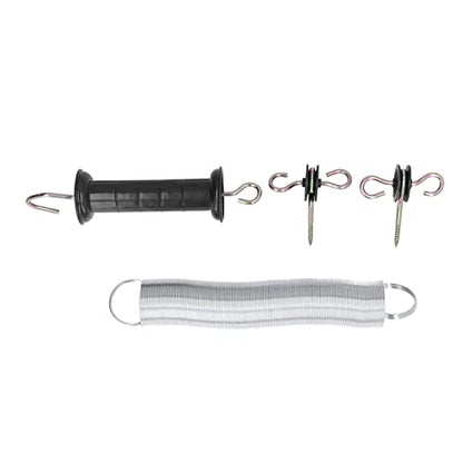 HERCHR Spring Gate Kit, Electric Fence Spring Gate Handles Kit for Fence Gate