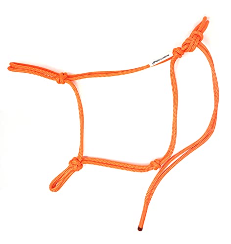 Soft 2 Knot Horse Halter - color: Neon Orange, size: Small