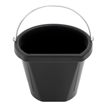 Horse Feeder Utility Feed Bucket Livestock Water Bowl Rubber Feeding Pail with Handle Multi Purpose Storage Bin Suitable for Animal Feeding Stable Use