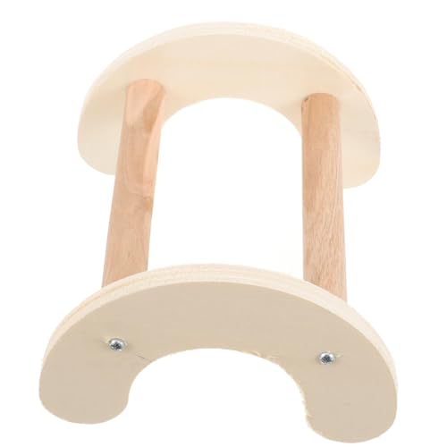 Kisangel Parrot Perch Wooden Stand for Chickens and Birds Smooth Sturdy Design Encouraging Exercise and Balance Safe Chew Material for Rest and Play