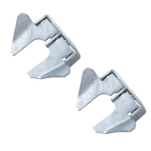 VIVIDA Butterfly Gate Latch 1-3/8" to 1-5/8", Wall Mount Butterfly Latch with Padlock Hole, for 1-3/8" to 1-5/8" Gate Frame, Chain Link Fence Parts, 2 PCS - color: Silver, 2 Pack