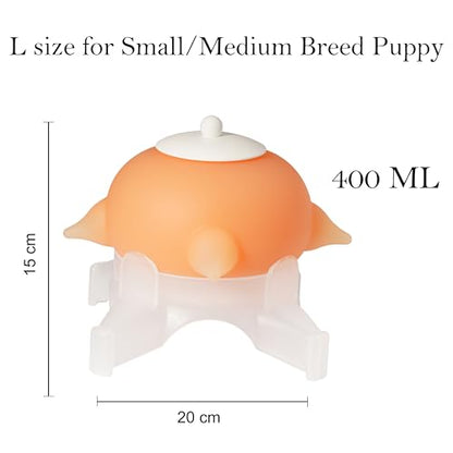 Doggiema Puppy Milk Feeder Nipple Puppy Bottle Puppy's feeders - size: L size for Medium/Large Puppy