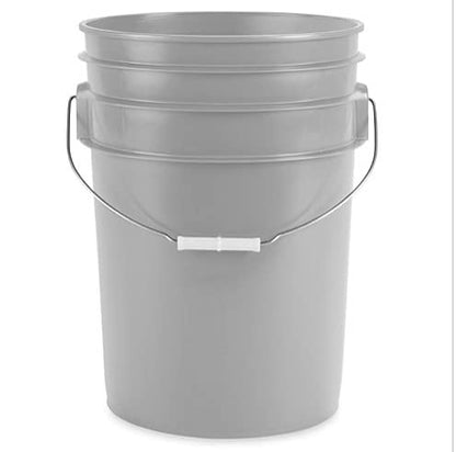 House Naturals 6 Gallon Food Grade BPA Free Made in USA Bucket Pail with Blue Airtight Double Gasket Screw on Lid (Pack of 2)