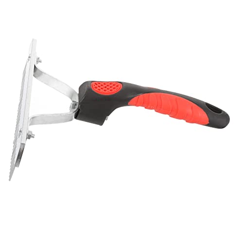 VICASKY Durable Horse Grooming Comb with Ergonomic Non Slip Handle Rubber and Cleaning Rake for Removing Mud Shedding Hair and Grooming Horses and Animals Easy to Clean
