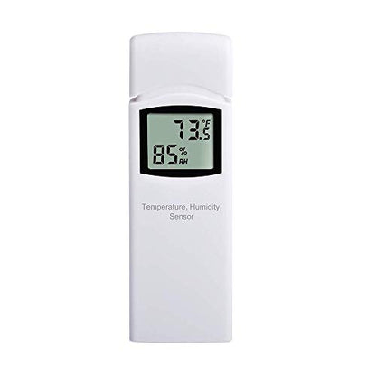 Ecowitt WN32(WH32) Wireless Outdoor Temperature and Humidity Sensor, Thermometer and Hygrometer Gauge with LCD Display, Default Degree Fahrenheit, Remote App Monitoring