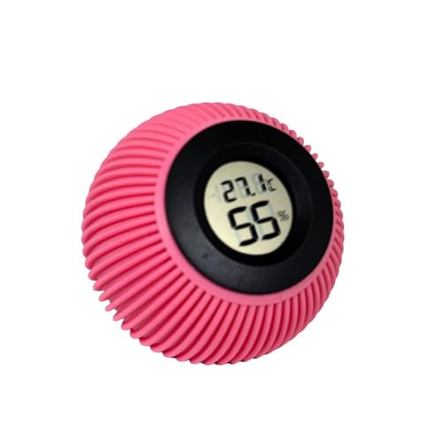 Araizan Labs Digital Hygrometer and Indoor Thermometer for Humidity Monitor - 3D Printed Plant Humidity Sensor & Room Humidity Meter - Greenhouse Thermometer and Humidity Gauge (Pink) - color: Pink