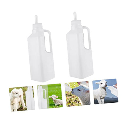 HANABASS 2pcs Silicone Lamb Feeding Bottle Lids for Newborn Animals Pet Feeding Supplies