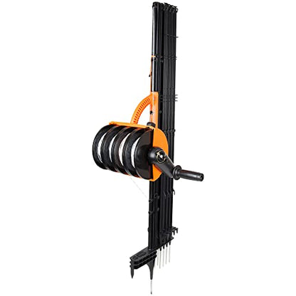 Gallagher Smart Fence 2 | Portable Electric Fence for Livestock Containment | Quick Install Temporary Field Fencing | 328ft of 4-Strand Electric Fencing with Built-in Posts and Reels