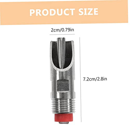 HANABASS 10pcs Stainless Steel Pig Waterer Automatic Feeders for Piglets Efficient Livestock Drinking Tools Durable Water Nipple Dispenser Reduced Water to Use