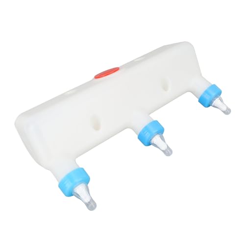 HEEPDD Piglet Milk Feeder, 3 Head Small Animal Milk Feeder Baby Lamp Goat Milk Feeder Farm Drinking Equipment Kitten Puppy Bottles for Nurturing and Caring