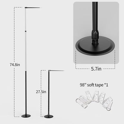 THOUSANDSUNNY Horse Measuring Stick, Height Measuring Rod Tools for Horse Cattle Farm Livestock Telescoping Foldable Ruler