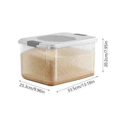 Airtight Dog Food Container – Stackable Pet Treat and Food Storage Bin with Lid, Heavy Duty Durable Bucket, Farmhouse Design | Ideal for Kitchen Pantry, Outdoor Feeding, and Pet Foods Preservation - color: Transparents