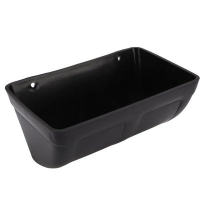 Hanging Poultry Feeder, Large Capacity Space Saving Plastic Chicken Feeder Trough with Minimized Feed Waste, for Farm Coop Yard (Black) - color: Black