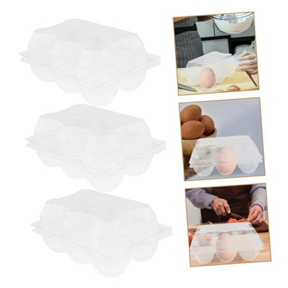 6pcs Easter Egg Cartons Jumbo Egg Cartons for Goose Reusable Display Tray Storage - size: 21.00X14.00X9.50CM