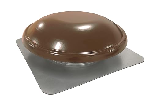 Master Flow GAF 1000 CFM Brown Power Roof Mount Attic Vent: Efficient Ventilation and High Airflow Capacity at the rate of 1,000 cubic feet per minute for attic spaces upto 1,600 square feet - color: Brown