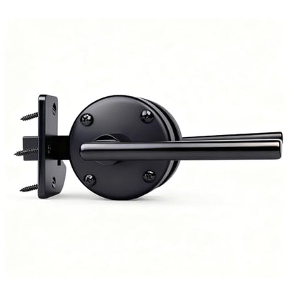 Gate Latch for Wooden Fence Double Side Gate Latch Heavy Duty Swinging Door Latch Gate Hardware for Outdoor Fence, Wooden Gates, Pool Gate, Backyard, Gardens（ RH）