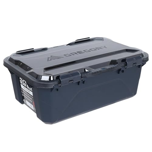 Gregory Alpaca 45L Waterproof Gear Organization/Camping Gear Box with Transparent Removable Lid, Slate Blue - color: Slate Blue, size: 45L