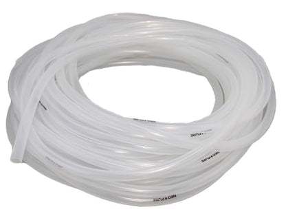 Neo-Pure Silicone Tubing – Clear Food-Grade Flexible Tube for Beverage, Dairy, and Food Processing Applications, Temperature Resistant, Non-Toxic, 1/8 Inch ID x 5/16 Inch OD, 100FT. Roll