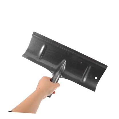Toyvian Manual Fowl Manure Shovel Head for Livestock Cage and Chicken Coop Cleaning, 40cm Metal Animal Waste Scraper Tool for Stall and Poultry Waste Removal
