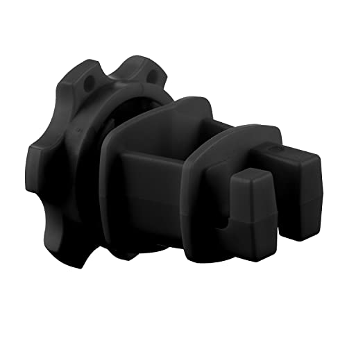 Electric Fence Wire Holding Insulators, Screw Tight Round Post Insulator, Post Clips Insulators, Two Piece Suit, Pack of 25, Black - color: Black