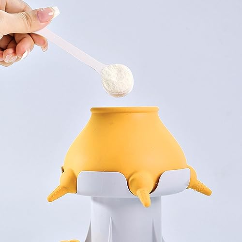 Puppy Bottles for Nursing, Milk feeders for Multiple Puppy,Feeder Bowl for Kittens, Puppy,Capacity 300ml, White Hollow Base