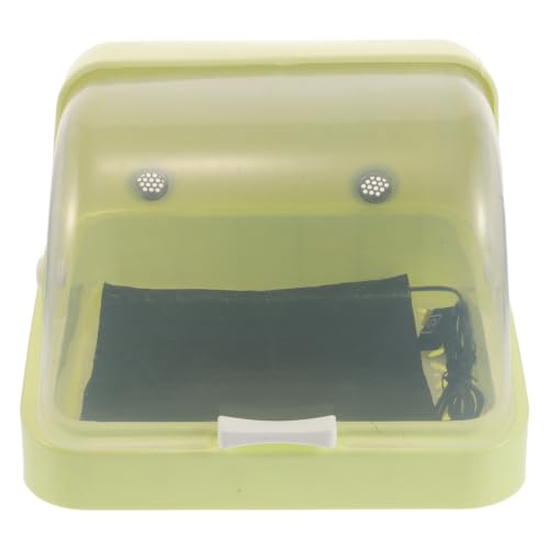 Bird Egg Brooder Box and Quiet Operation with Tricolor Adjustable Heating System Plastic Incubator Easy Cleaning Design for Quail and Bird Eggs Suitable for Home and Outdoor Use