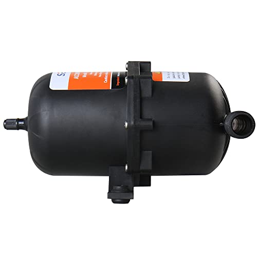 SEAFLO Accumulator Tank Water Pump Flow Control with Internal Bladder - 125 PSI, 23.5 oz (0.75 L) | Reduces Pump Cycling and Smooths Water Flow for Marine, RV, and Off-Grid Systems - style: Diaphragm