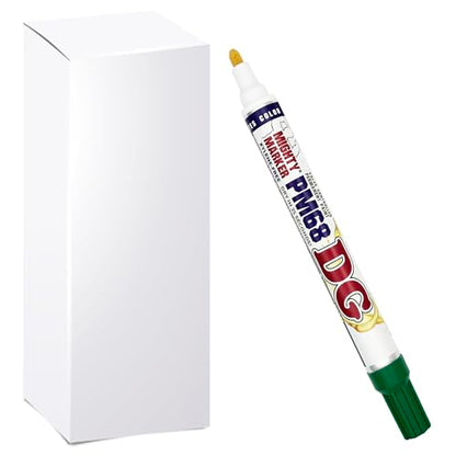 PM-68 DG Paint Markers, Heavy Duty Industrial Paint Markers, Ketone-Based, Xylene Free, Quick Dry, Degrease Resistant, Made in USA – Bulk Packs for Business Use, Green 12 Box - color: Green